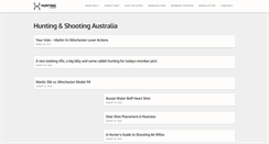 Desktop Screenshot of hunting.com.au