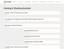 Tablet Screenshot of hunting.com.au